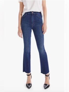 Mother Jeans The Hustler Ankle Fray Women's size 25 in Dark Wash